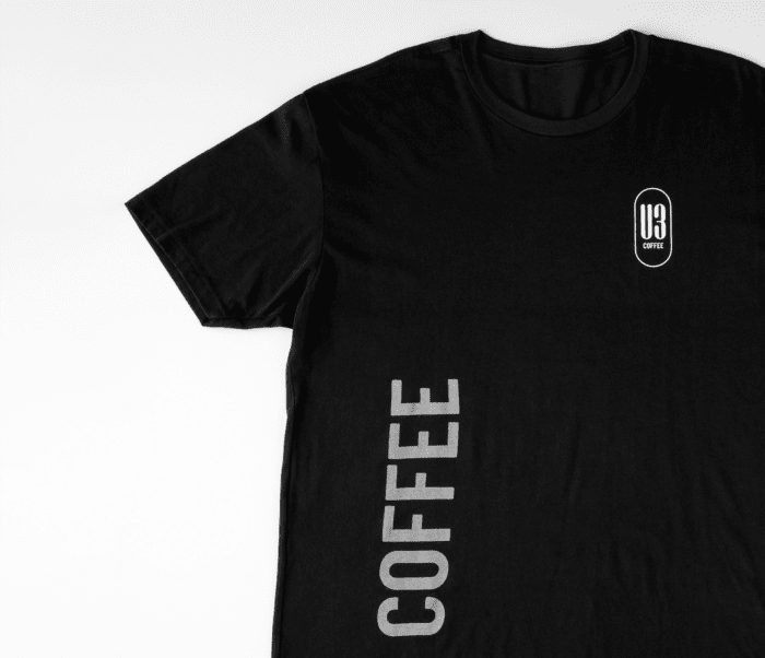 u3 coffee t-shirt – coffee letters