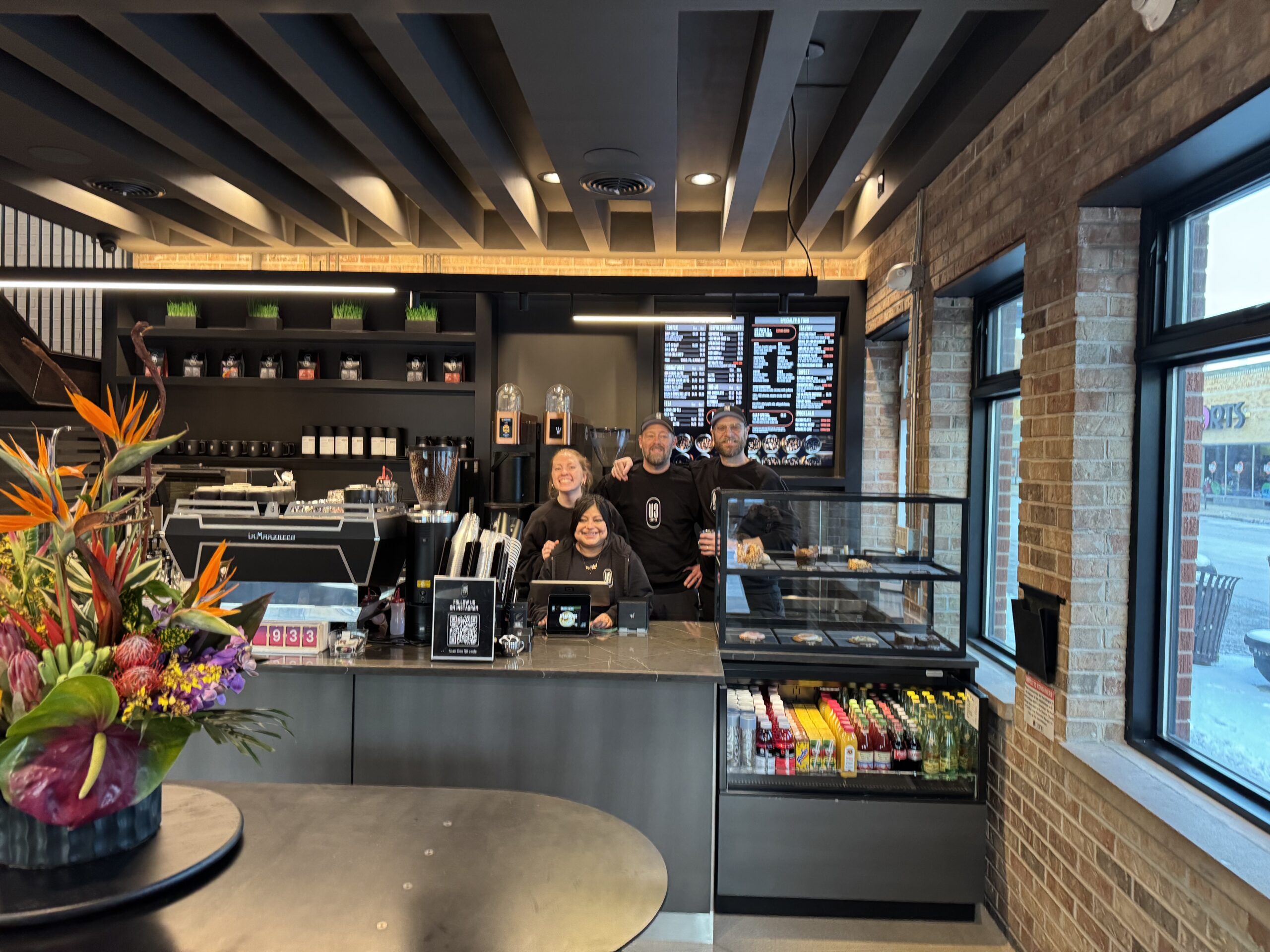 IMG_2878 Inside view of U3 Coffee Cafe with Barista team