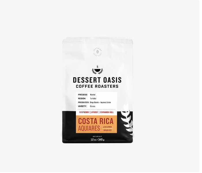 12 oz bag of Costa Rica Aquiares Estate — Caturra Washed whole bean coffee
